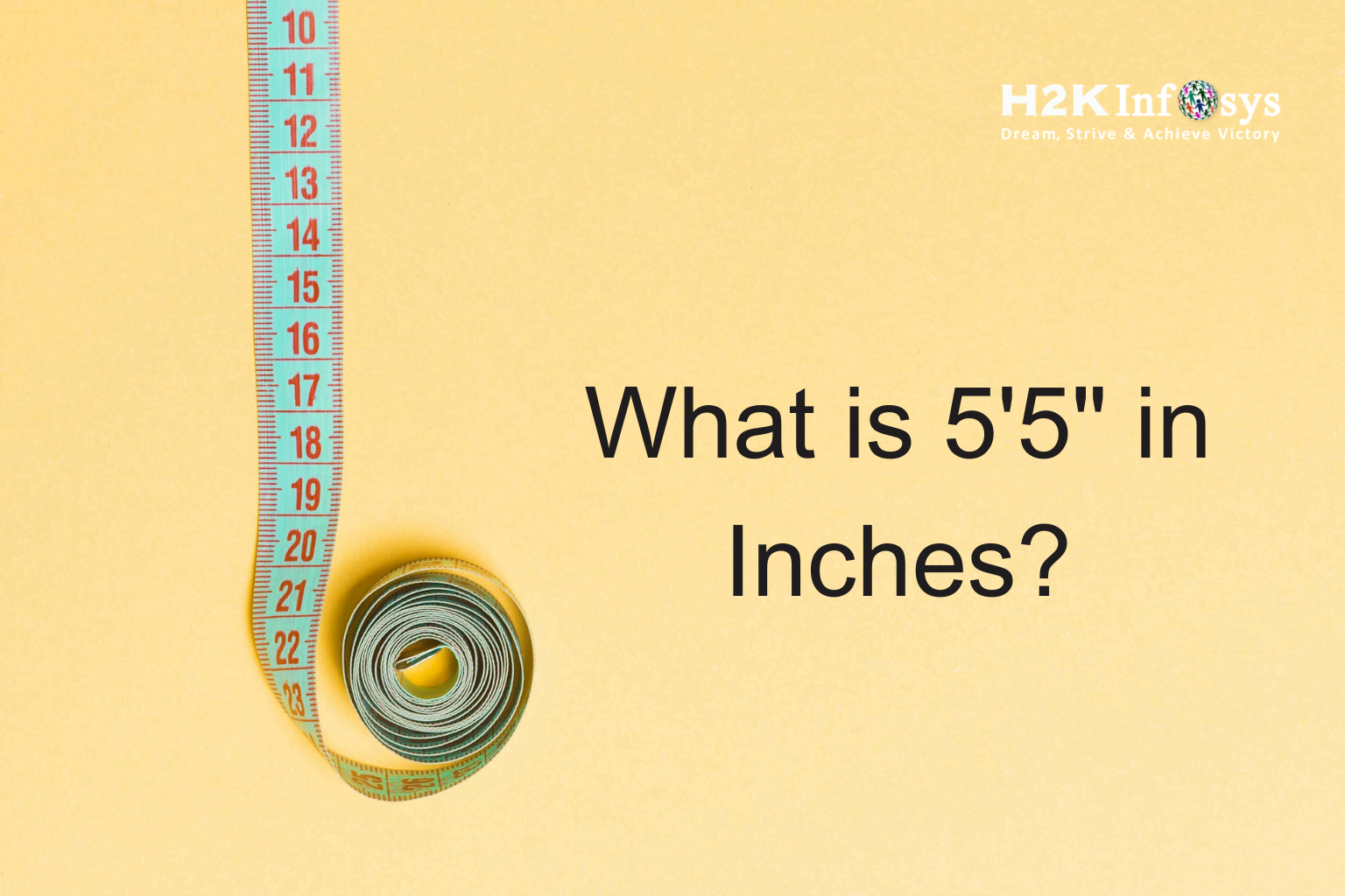 What is 5’5″ in Inches?