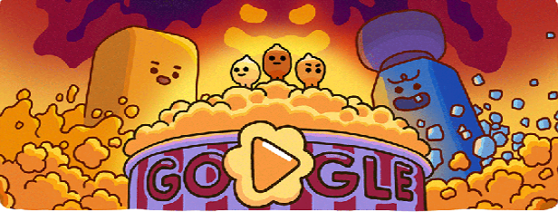 google doodles popcorn