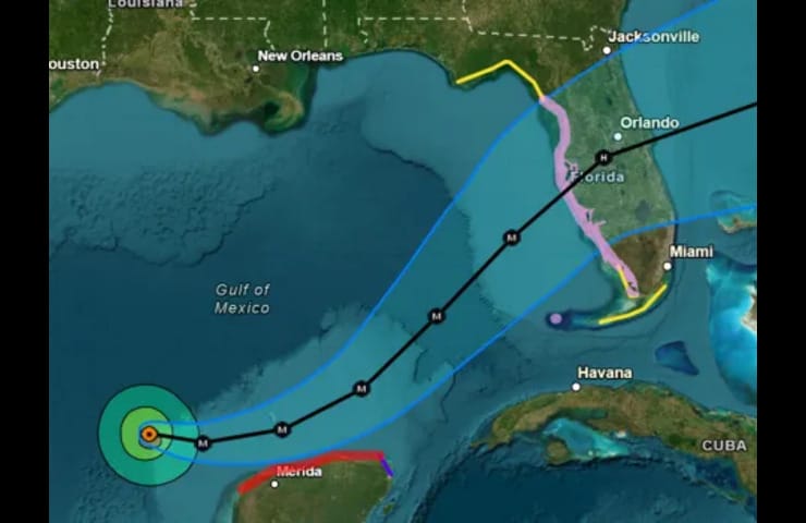 Urgent Alert Hurricane Milton Triggers Storm Surge Watches in Florida (1)