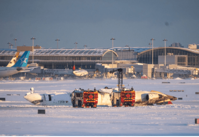 Delta Plane Crash Lands