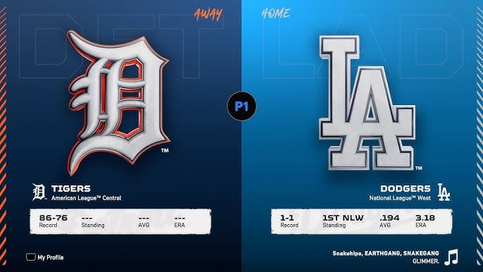 Tigers vs. Dodgers